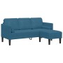 Sofá en forma de L Azul 173x131x67 cm Terciopelo by , Sofas - Ref: Foro24-42001934, Price: 266,83 €, Discount: %