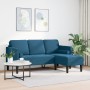 Sofá en forma de L Azul 173x131x67 cm Terciopelo by , Sofas - Ref: Foro24-42001934, Price: 266,83 €, Discount: %