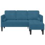 Sofá en forma de L Azul 173x131x67 cm Terciopelo by , Sofas - Ref: Foro24-42001934, Price: 266,83 €, Discount: %