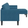 Sofá en forma de L Azul 173x131x67 cm Terciopelo by , Sofas - Ref: Foro24-42001934, Price: 266,83 €, Discount: %