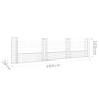 U-shaped gabion basket 4 iron posts 380x20x100 cm by vidaXL, fence panels - Ref: Foro24-151277, Price: 112,01 €, Discount: %