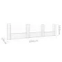 U-shaped gabion basket 4 iron posts 380x20x100 cm by vidaXL, fence panels - Ref: Foro24-151277, Price: 110,62 €, Discount: %