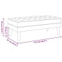 Banco Gris Oscuro 113x57x39 cm de Tela von , Banken - Ref: Foro24-42001936, Preis: 107,40 €, Rabatt: %