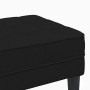 Banco Negro 113x57x39 cm de tela von , Banken - Ref: Foro24-42001937, Preis: 107,40 €, Rabatt: %