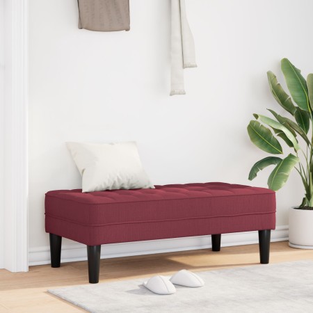 Banco Rojo Vino 113x57x39 cm Tela von , Banken - Ref: Foro24-42001938, Preis: 107,40 €, Rabatt: %