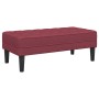 Banco Rojo Vino 113x57x39 cm Tela von , Banken - Ref: Foro24-42001938, Preis: 107,40 €, Rabatt: %