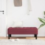 Banco Rojo Vino 113x57x39 cm Tela von , Banken - Ref: Foro24-42001938, Preis: 107,40 €, Rabatt: %