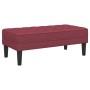 Banco Rojo Vino 113x57x39 cm Tela von , Banken - Ref: Foro24-42001938, Preis: 107,40 €, Rabatt: %