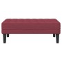 Banco Rojo Vino 113x57x39 cm Tela von , Banken - Ref: Foro24-42001938, Preis: 107,40 €, Rabatt: %