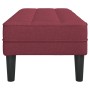 Banco Rojo Vino 113x57x39 cm Tela von , Banken - Ref: Foro24-42001938, Preis: 107,40 €, Rabatt: %