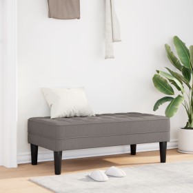 Banco Taupe 113x57x39 cm Tela