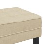 Banco  Crema 113x57x39 cm Tela | Foro24.es | Tu tienda online para hogar, jardín y más Foro24.es