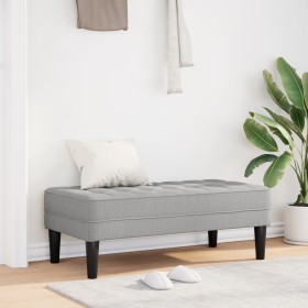 Banco Gris Nube 113x57x39 cm Tela