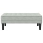 Banco Gris Claro 113 cm Terciopelo by , Banks - Ref: Foro24-42001947, Price: 108,14 €, Discount: %