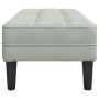 Banco Gris Claro 113 cm Terciopelo by , Banks - Ref: Foro24-42001947, Price: 108,14 €, Discount: %