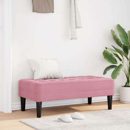 Banco Rosa 113x57x39 cm Terciopelo | Foro24.es | Tu tienda online para hogar, jardín y más Foro24.es
