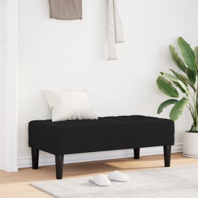 Banco Negro 113x57x39 cm de Terciopelo