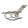 Tumbona mecedora de acero y textileno crema de vidaXL, Tumbonas - Ref: Foro24-318122, Precio: 92,72 €, Descuento: %