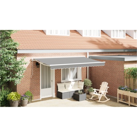 Estructura de Toldo Eléctrico Semi-Cassette Retráctil de Metal | Foro24.es | Tu tienda online para hogar, jardín y más Foro24.es