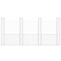 U-förmiger Gabionenkorb 4 Eisenpfosten 380x20x200 cm von vidaXL, Zaunpaneele - Ref: Foro24-151291, Preis: 191,53 €, Rabatt: %