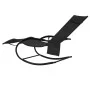 Rocking lounger 2 units in steel and black textilene by vidaXL, Loungers - Ref: Foro24-318136, Price: 178,68 €, Discount: %
