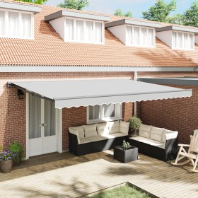 Toldo Eléctrico Retráctil de Metal Semi-Caído
