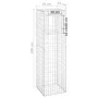 Gabion basket posts 2 units iron 50x50x180 cm by vidaXL, fence posts - Ref: Foro24-151273, Price: 109,52 €, Discount: %