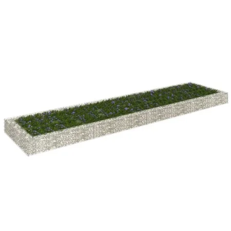 Steel gabion bed 400x100x20 cm by vidaXL, Pots and planters - Ref: Foro24-151314, Price: 56,54 €, Discount: %