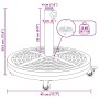 Base de Parasol con Ruedas para Postes de Ø38-48 mm 13 kg