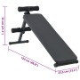 Banca para Abdominales 150 kg Plegable y Ajustable en Altura 48-68 cm Acero de , Bancos de ejercicio - Ref: Foro24-42002575, ...