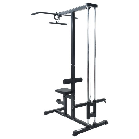Máquina de Jalón Lat con Asiento Ajustable 80 kg de Carga Acero | Foro24.es | Tu tienda online para hogar, jardín y más Foro24.es
