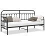 Estructura de Cama Daybed Negro 75x190 cm Acero de , Camas y somieres - Ref: Foro24-42002628, Precio: 116,79 €, Descuento: %