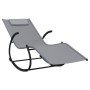 Steel and gray textilene rocking lounger by vidaXL, Loungers - Ref: Foro24-318113, Price: 88,66 €, Discount: %
