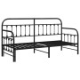 Estructura de diván con cama nido negra 75x190 cm de acero von , Betten und Lattenroste - Ref: Foro24-42002635, Preis: 156,40...