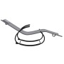 Steel and gray textilene rocking lounger by vidaXL, Loungers - Ref: Foro24-318113, Price: 88,66 €, Discount: %