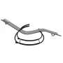 Tumbona mecedora de acero y textilene gris de vidaXL, Tumbonas - Ref: Foro24-318113, Precio: 87,31 €, Descuento: %