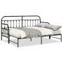 Estructura de diván con cama nido negra 75x190 cm de acero von , Betten und Lattenroste - Ref: Foro24-42002635, Preis: 156,40...