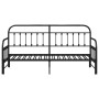 Estructura de diván con cama nido negra 75x190 cm de acero von , Betten und Lattenroste - Ref: Foro24-42002635, Preis: 156,40...