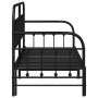 Estructura de diván con cama nido negra 75x190 cm de acero von , Betten und Lattenroste - Ref: Foro24-42002635, Preis: 156,40...
