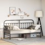 Estructura de cama daybed con trundle  Negro 80x200 cm Acero | Foro24.es | Tu tienda online para hogar, jardín y más Foro24.es