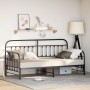 Estructura de sofá cama con cama nido Negro 90x190 cm Acero von , Betten und Lattenroste - Ref: Foro24-42002637, Preis: 163,2...