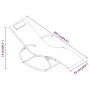 Steel and gray textilene rocking lounger by vidaXL, Loungers - Ref: Foro24-318113, Price: 86,65 €, Discount: %
