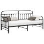 Estructura de cama día  con cama nido Negra 90x200 cm de Acero | Foro24.es | Tu tienda online para hogar, jardín y más Foro24.es