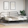 Estructura de cama día  con cama nido Negra 90x200 cm de Acero | Foro24.es | Tu tienda online para hogar, jardín y más Foro24.es