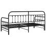 Estructura de cama día  con cama nido Negra 90x200 cm de Acero | Foro24.es | Tu tienda online para hogar, jardín y más Foro24.es