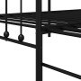 Estructura de cama día  con cama nido Negra 100x200 cm Acero | Foro24.es | Tu tienda online para hogar, jardín y más Foro24.es