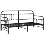 Estructura de cama tipo daybed con nido negra 107x203 cm de acero von , Betten und Lattenroste - Ref: Foro24-42002641, Preis:...