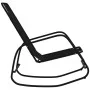 Tumbona mecedora de acero y textilene negro de vidaXL, Tumbonas - Ref: Foro24-318124, Precio: 50,48 €, Descuento: %