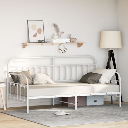 Cama tipo daybed  Blanca 107x203 cm de Acero | Foro24.es | Tu tienda online para hogar, jardín y más Foro24.es