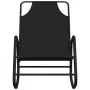 Tumbona mecedora 2 unidades de acero y textilene negro de vidaXL, Tumbonas - Ref: Foro24-318140, Precio: 82,53 €, Descuento: %